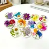 Flores Secas Reais Mais Vendidas no Exterior, Logo Bonito com Texto Personalizável, Presentes Culturais e Criativos para Feriados, Ímãs de Geladeira de Resina Atacado de Fábrica