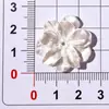 Camelia Blanca Brillante Rosa Crema Pegamento Resina Cristalina Pendientes Hechos a Mano Accesorios para el Cabello Adornos Accesorios de Resina