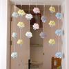 Cortina de porta com nuvens coloridas, cortina divisória para janelas e portas, decoração super fofa para quarto infantil, mesa flutuante, vestiário, estudo