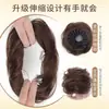 Coque de Cabelo Redondo para Mulheres, Estilo Flor Bud de Ninho de Pássaro, Ferramenta de Cabelo com Presilha de Garra Elástica, Extensão de Cabelo Sem Costura, Coque de Cabelo Natural e Volumoso