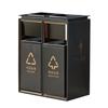 Bote de Basura para Vestíbulo de Hotel Vertical Acero Inoxidable Comercial Entrada de Elevador Cuadrado Cenicero Oficina de Ventas Caja Peel Venta al Mayoreo