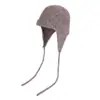 Chapéu de Lã Tricotado Outono e Inverno Proteção Fria ao Ar Livre Aquecimento Chapéu de Lã Estilo Coreano Versátil Moda Chapéu de Proteção para Orelhas para Mulheres