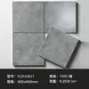 Pisos Pequenos Azulejados com Esmalte Esculpido Fosco 400*400 Cozinha Banheiro Banheiro Antiderrapante Cinza Azulejos Retro Azulejos Cerâmicos
