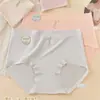 Xinxiangxue Sweet Japanese Underwear Feminino Edição Média Grande Alta Elástica Pele Macia Respirável Feminino Edição Média Cuecas