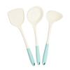 Fábrica de atacado de utensílios de cozinha de silicone 3 peças conjunto de espátula de silicone espátula de silicone espátula densa colher de sopa espátula de cozinha colher