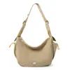 Nova Bolsa com Zíper, Ultraleve, Grande Capacidade, Bolsa Transversal Casual e Versátil para Homens, Bolsa Dumpling, Bolsa de Trabalho para Mulheres com Logo Estampado
