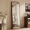 Espejo de Cuerpo Entero Estilo Vintage, Espejo de Pie para Uso Doméstico, Espejo de Vestir, Nuevo Modelo 2026 Espejo de Vestidor, Espejo de Vidrio Montado en Pared para Habitación de Niña
