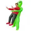 Fantasias Infláveis de Alien Abraçando Pessoa para Festa de Halloween Cosplay Adereços Engraçados Entrega Direta da Fábrica