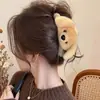 Presilha de Tubarão Flor Melard com Franja Modelo 2026 para Cabelos Finos Presilha de Cabelo de Acrílico Grampo de Cabelo de Luxo para Penteados