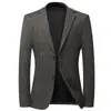 Oferta Especial Liquidação Terno Masculino de Tricô Não Amassa Outono/Inverno Estilo Grosso Caimento Fluido Slim Fit Versátil para Trabalho e Lazer