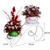 Suporte de Flores para Varanda Suporte de Vasos de Flores Dipperine Verde Suspenso Suporte Suspenso Grade de Proteção Peitoril de Janela de Ferro Suporte de Flores Estilo Europeu Interno