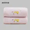 Dos Toallas Pequeñas de Algodón Puro para Uso Doméstico, Aptas para Niños y Bebés, con Lindos Diseños de Caricaturas, Suaves, Absorbentes y Libres de Pelusa