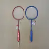 Venta al por mayor del fabricante Set de bádminton en stock para principiantes, adultos y estudiantes, 2 raquetas 1 volante, Bolsa de red de aleación de hierro, Raqueta de bádminton