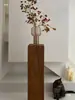 Base de mesa de centro de tocón de madera maciza para sala de estar y hotel, soporte para flores de tocón de madera, tocón de madera decorativo