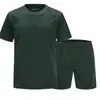 Jihua 3535 Traje de Entrenamiento Físico de Manga Corta para Verano Conjunto Deportivo para Competición de Entrenamiento Militar Ropa de Entrenamiento de Secado Rápido con Logo Impreso
