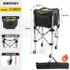 Carro de tenis plegable, carro móvil de aleación de aluminio portátil para pelotas de tenis, carro recolector de pelotas para entrenador, equipo de entrenamiento de tenis