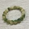 Pulsera de Raíz de Bodhi de Jade Blanco Natural, Suave y Flexible, Versión Estudiante, Cuentas de Bodhi en Gris Humo Degradado, Pulsera para Hombres y Mujeres