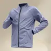 Chaqueta de Ciclismo Hl Sports para Hombre Otoño e Invierno Nueva Exterior para Correr Cuello Alto Cardigan Delgado Secado Rápido Ropa de Montañismo