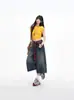 Pantalones Capri de Mezclilla Vintage de Cintura Alta para Mujer, Estilo Veraniego para Figuras Pequeñas, Corte Holgado Relajado Estilo Americano, Pantalones Cortos de Pierna Ancha Adelgazantes