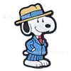Fivela de Sapato Desenho Animado Snoopy Sapato de Caverna Flor DIY Fivela Decorativa de Borracha Macia Acessórios para Sapato SNOOPY Fivela de Cadarço Acessórios