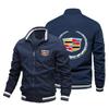 2022 primavera y otoño comercio exterior transfronterizo nuevo logotipo de coche impresión 3D chaqueta con cremallera de cuello alto para hombre logotipo personalizado traje de béisbol