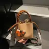 Bolso de Cubo de Moda Más Vendido de Este Año para Mujer Verano 2025 Estilo Coreano Bolso Versátil de Hombro Cruzado