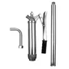 Bomba de Aceite Premium Prensada a Mano, Extractor de Aceite Manual, Bomba de Aceite de Barril Grande de Acero Inoxidable, Bomba de Aceite Hidráulica para Tambor, Bomba de Aceite Manual de Acero Inoxidable
