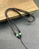Collar con Colgante de Piedra Ojo de Tigre Ágata Cordón para Colgante Joyería Cordón Colgante de Jade Cera de Abeja Jade Hebilla de Paz Cordón Cadena para Suéter