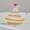 Ornamentos de modelo de vela mediterrânea Barco de ferro de vela suave Artesanato Decoração de casa criativa Sala de estar Armário de vinho