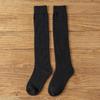 Calcetines Grues de Color Sólido de Alta Calidad Seleccionados Cuidadosamente con Forro de Felpa para Otoño e Invierno, Calcetines Calientes Hasta la Rodilla y Calcetines Largos Apilados