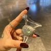 Hogar Sala de Estar Copa Rey Tres Patas Vidrio Taza de Té Alto Valor Lujo Ligero Copa de Licor Venta Caliente Transfronteriza Venta Directa de Fábrica