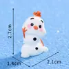 Enfeites Fofos de Boneco de Neve Pequeno Formato Kawaii de Bebê de Neve Cena em Miniatura Acessórios para Paisagismo Artesanato Atacado