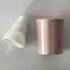 Fábrica de Origen Bomba de Polvo de 18 Dientes Boquilla de Spray Exterior Tapa Puntiaguda Electrochapada Cabezal de Bomba de Presión para Base Líquida Loción En Stock