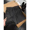Pantalones Cortos de Punto Patchwork Estilo Old Money para Hombre, Verano Finos Transpirables de Corte Diagonal, Pantalones Cortos Deportivos Casuales