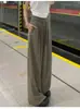 Pantalones de Chándal Anchos Rectos Relajados para Mujer, Estilo Retro Americano, Pantalones Deportivos Levanta Glúteos, Azul Marino, Nuevos para Primavera y Otoño 2026