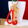 Chaveiro de Carro Pipa Pequena com Strass Atração de Riqueza Pingente de Bolsa Feminino Porta-Chaves de Metal Presente Criativo Venda por Atacado