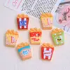 Delicioso Pipoca Brinquedo de Comida Desenho Animado DIY Acessórios de Joia Furo Fivela de Sapato Pacote de Material Cola de Creme Resina Pequenos Acessórios