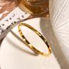 Pulsera Flor Diamante Oro Rosa Acero Titanio Anillo Color para Mujer Abertura Diseño Nicho Lujo Ligero Pulsera Avanzada