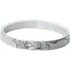 Nuevo Pulsera de Plata con Forma de Hoja de Ginkgo Estilo Chino para Mujer, Tradicional de Plata Pura Hecha a Mano Simple Moda Abierta Pulsera Sólida para Pareja, Exquisita