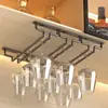 Suporte de taças de vinho em aço inoxidável, armário de vinho suspenso, porta-taças de vinho invertido, suporte de armazenamento de taças de vinho para casa, prateleira de armazenamento, suporte para taças