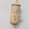 Decoración colgante de nido de pájaro Casa para colibrí Jardín exterior Patio Adorno colgante de madera Artesanía Nido de pájaro Jaula para pájaros Exterior