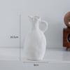 Vaso de Cerâmica Queimada com Pigmento Branco Vintage Atacado Ornamentos Estilo Ins Sala de Estar Mesa de Jantar Modelo Decorativo Vaso Decorativo para Sala