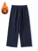 Pantalones de Pierna Ancha, Pantalones Deportivos Casuales de Pierna Recta con Caída, Pantalones de Chándal Unisex con Forro de Felpa, Pantalones Largos, Procesamiento Personalizado con Imágenes y Muestras Proporcionadas