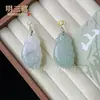 Pingente de Jade Tianshan de Xinjiang Flor Flutuante Fecho de Prata S925 Jadeíta de Tianshan Sem Marca Pingente de Abóbora Ornamento Pendente de Jade Tianshan