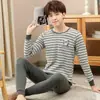 Conjunto de Ropa Interior Térmica de Algodón de Otoño para Adolescentes Niños, Pijamas Infantiles, Tops de Capa Base para Niñas Mayores