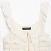 Ropa de Mujer al por Mayor Transfronteriza Estilo Europeo y Americano 2026 Nueva Moda Elegante Camisola Decorativa de Encaje en Capas al por Mayor