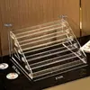 Suporte de Exibição de Acrílico Prateleira Escada para Miniaturas Caixas Surpresa Rack de Exibição Transparente Suporte de Exibição de Bonecas para Uso Doméstico