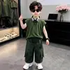 Conjunto de Chaleco de Verano para Niños 2026 Nuevo Estilo Ropa Fresca Urbana para Niños Conjunto de Dos Piezas para Niños Mayores
