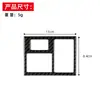Adecuado para 06-13 Toyota RAV4 antiguo RongFang marco del interruptor de ajuste del espejo retrovisor accesorios interiores fibra de carbono real