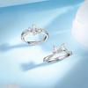 Anillo de princesa de ensueño de plata esterlina S925, diseño de nicho para mujer, anillo para novias, regalo de cumpleaños, anillo de propuesta de pareja, nicho